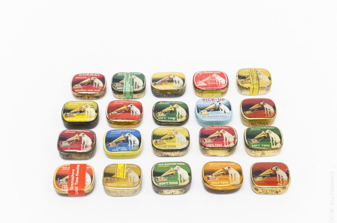 (20) His Master’s Voice Gramophone Needle Tins. (1 of 6)