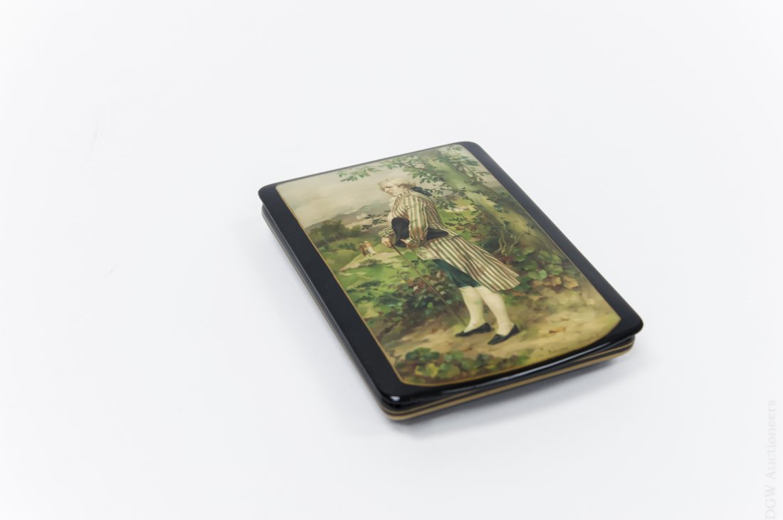 Palekh Russian Lacquer Box. (1 of 6)