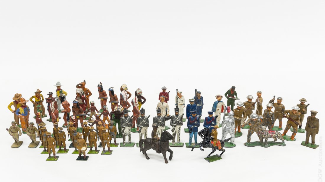 Collection of Metal Toy Soldiers and Figures. (1 of 8)
