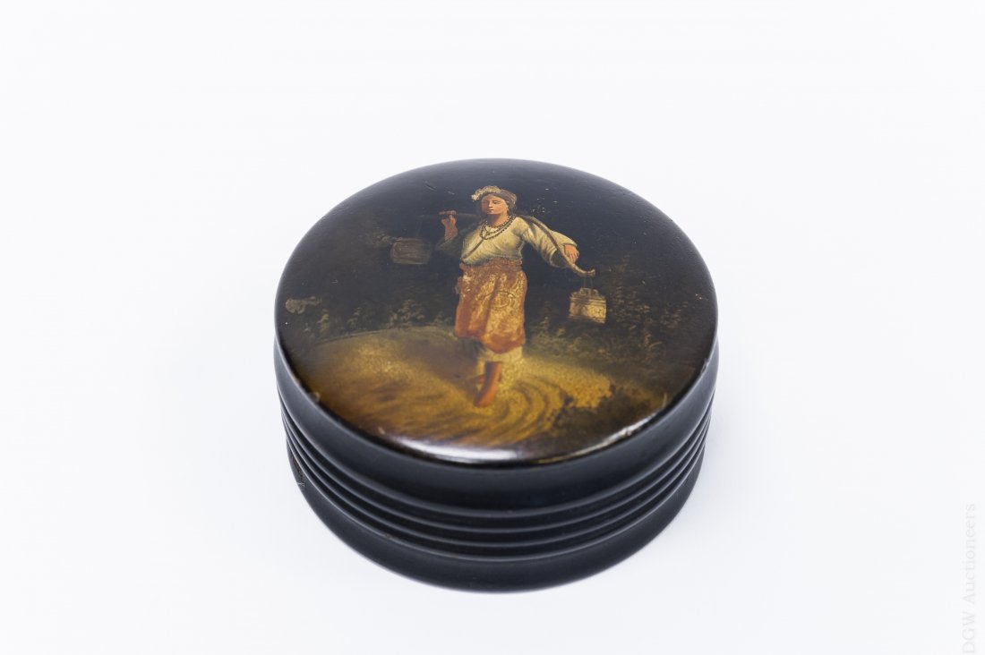 Vishnikov 19th Century Russian Lacquer Box. (1 of 7)