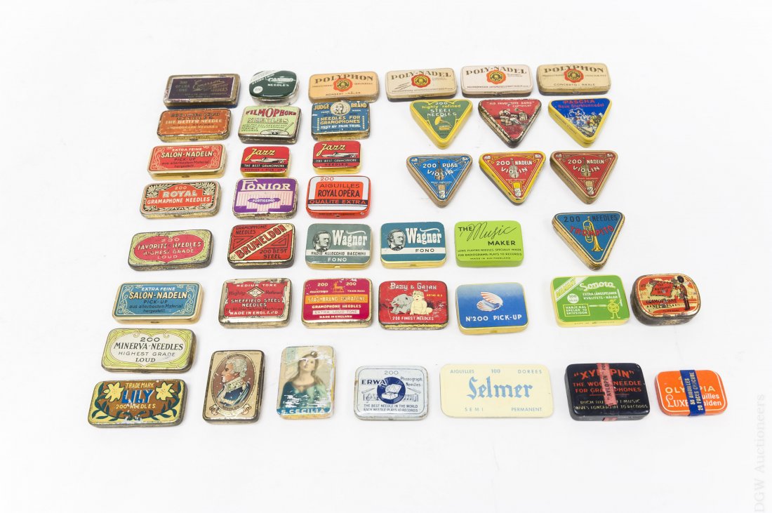 (42) Gramophone Needle Tins. (1 of 3)