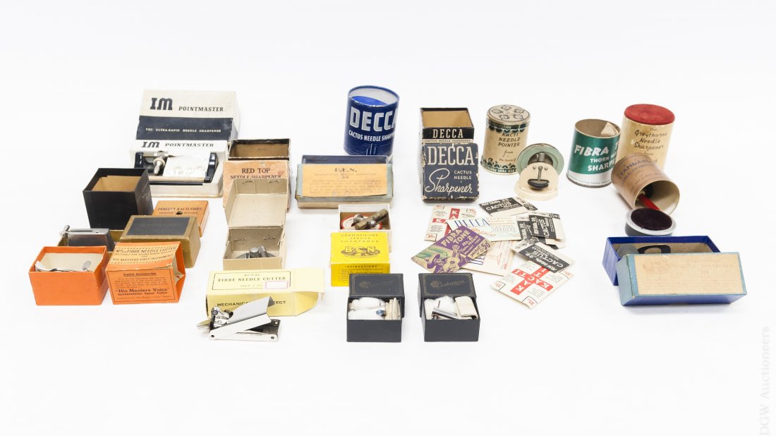 Group of Gramophone Needle Sharpeners and Related. (1 of 5)