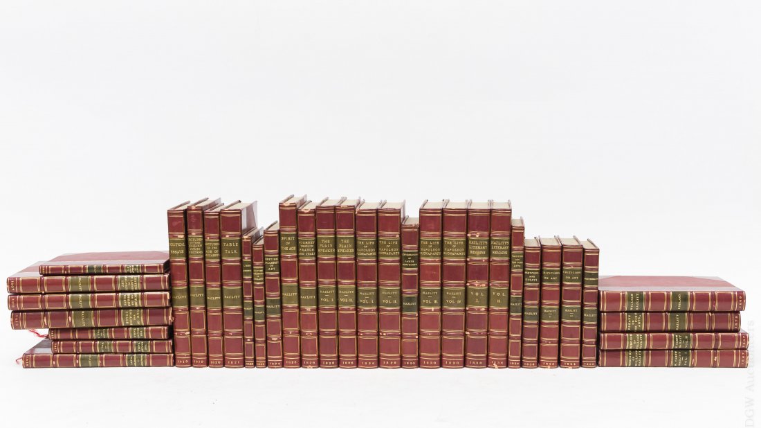 (34) Volumes, Haziltt's Works, 19th C. (1 of 6)