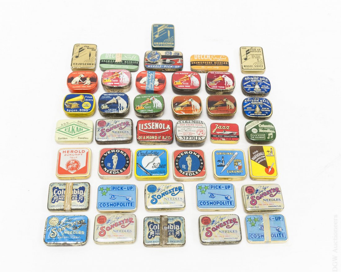 (40) Gramophone Needle Tins. (1 of 4)