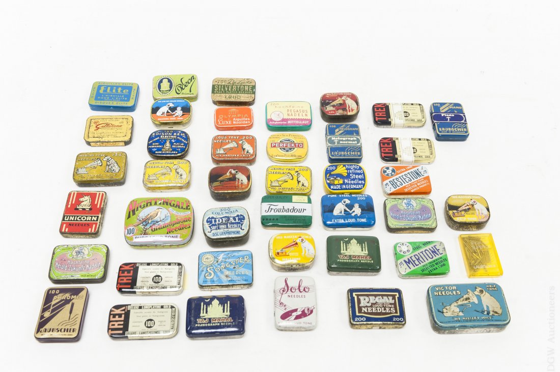(40) Gramophone Needle Tins. (1 of 4)