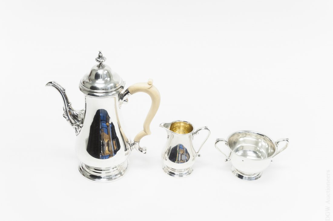 Shreve & Co. Sterling Silver Tea Set. (1 of 7)