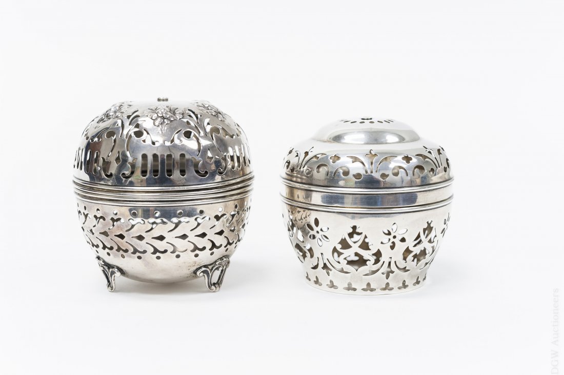 (2) Sterling Silver String Holders. (1 of 6)