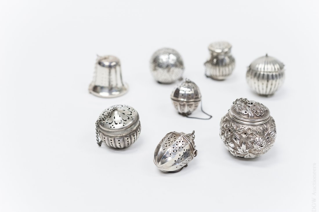 (8) Vintage Sterling Silver Tea Infusers. (1 of 5)