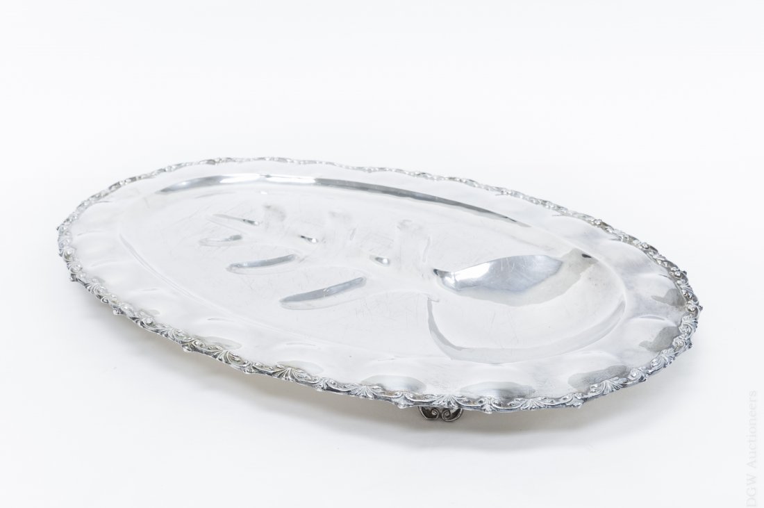 Mexican Sterling Silver Oval Platter. (1 of 6)