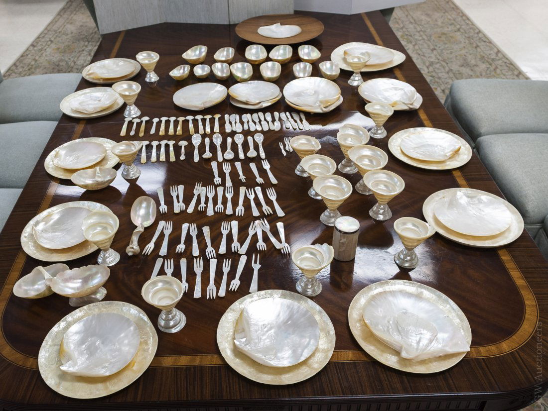 Mother-of-Pearl Dinnerware. (1 of 6)