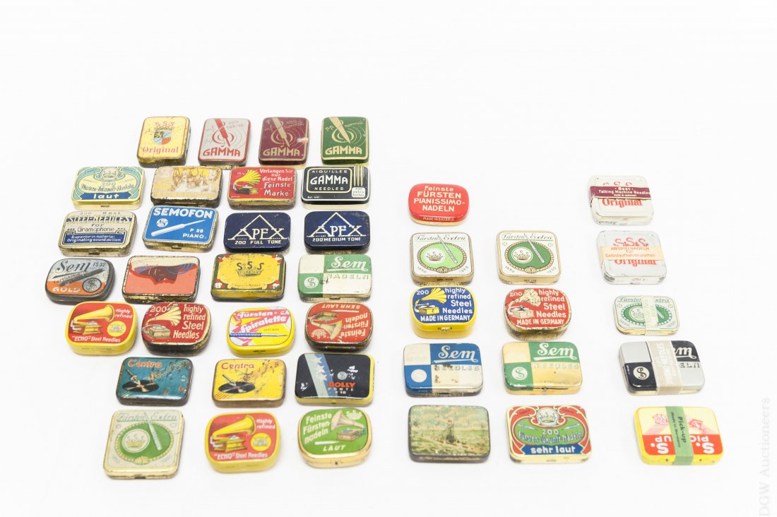 (40) Vintage Gramophone Needle Tins. (1 of 5)