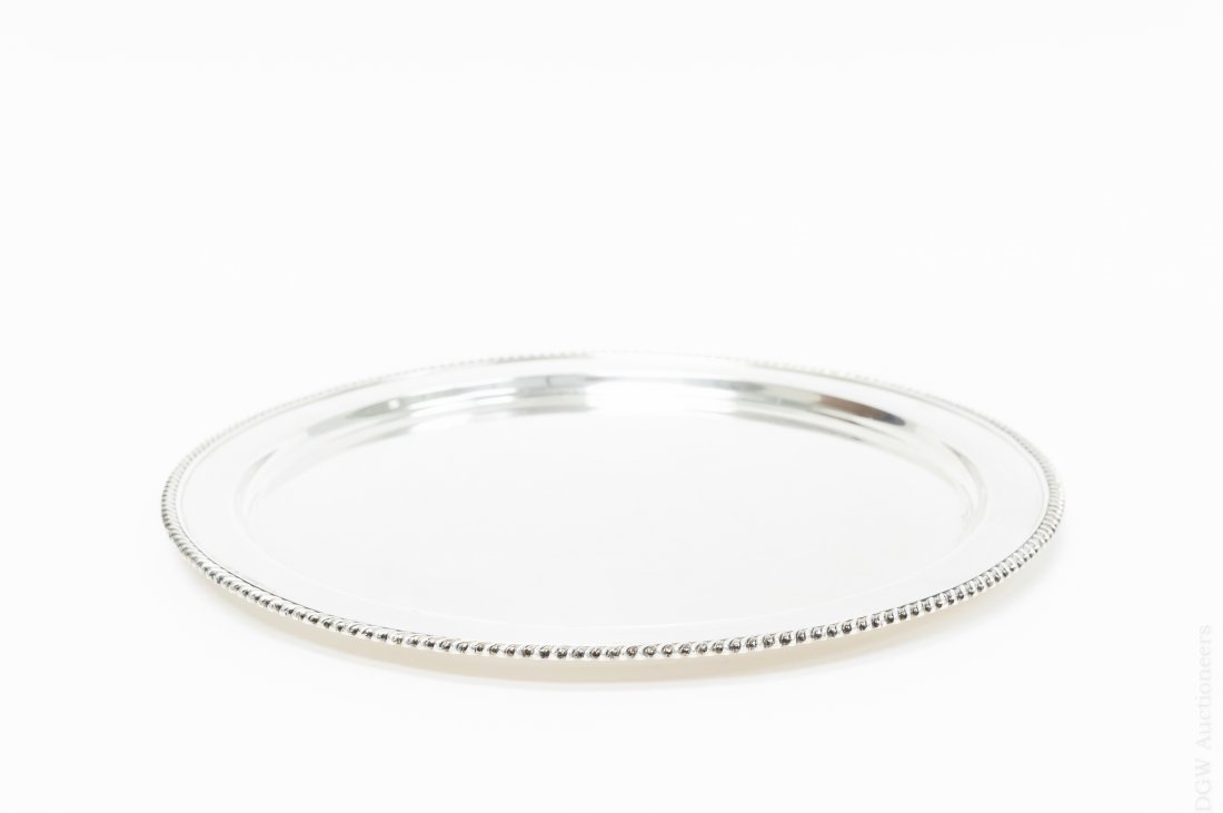 Shreve & Co. Sterling Silver Circular Tray. (1 of 6)