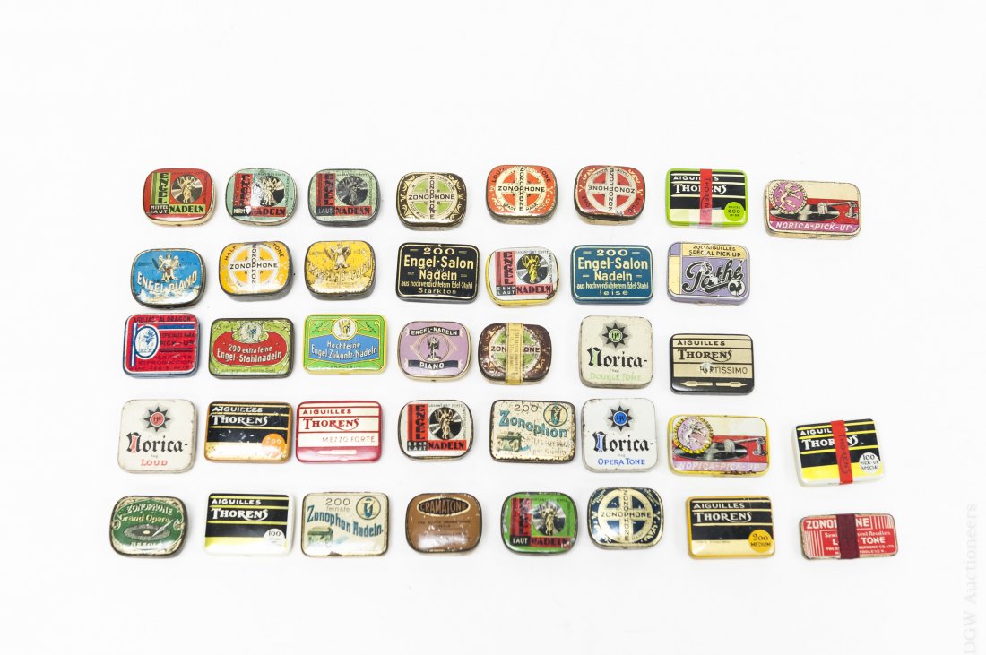(40) Vintage Gramophone Needle Tins. (1 of 4)