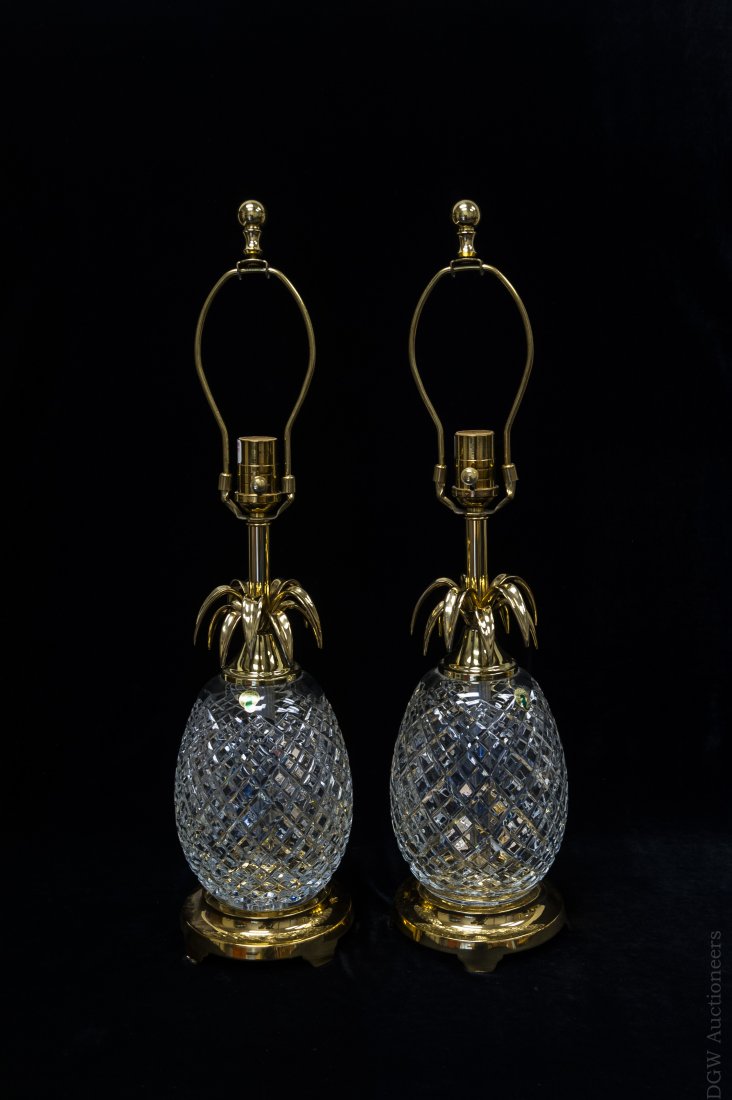 Pair of Waterford Crystal Table Lamps. (1 of 10)