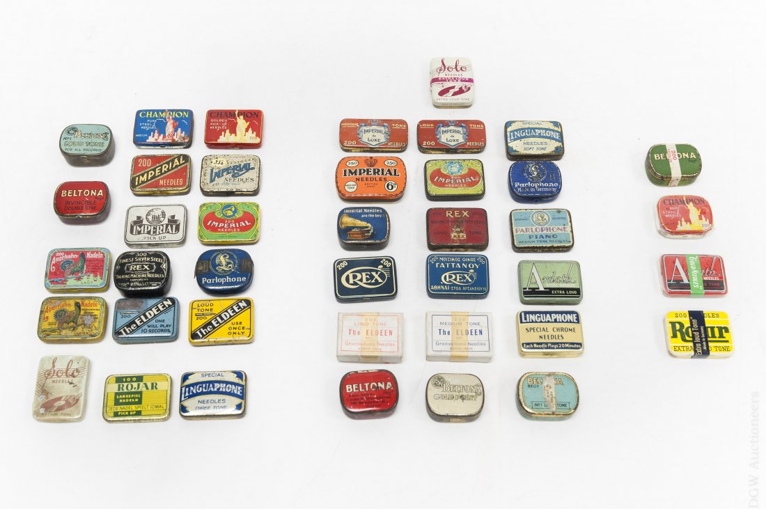 (40) Vintage Gramophone Needle Tins. (1 of 4)