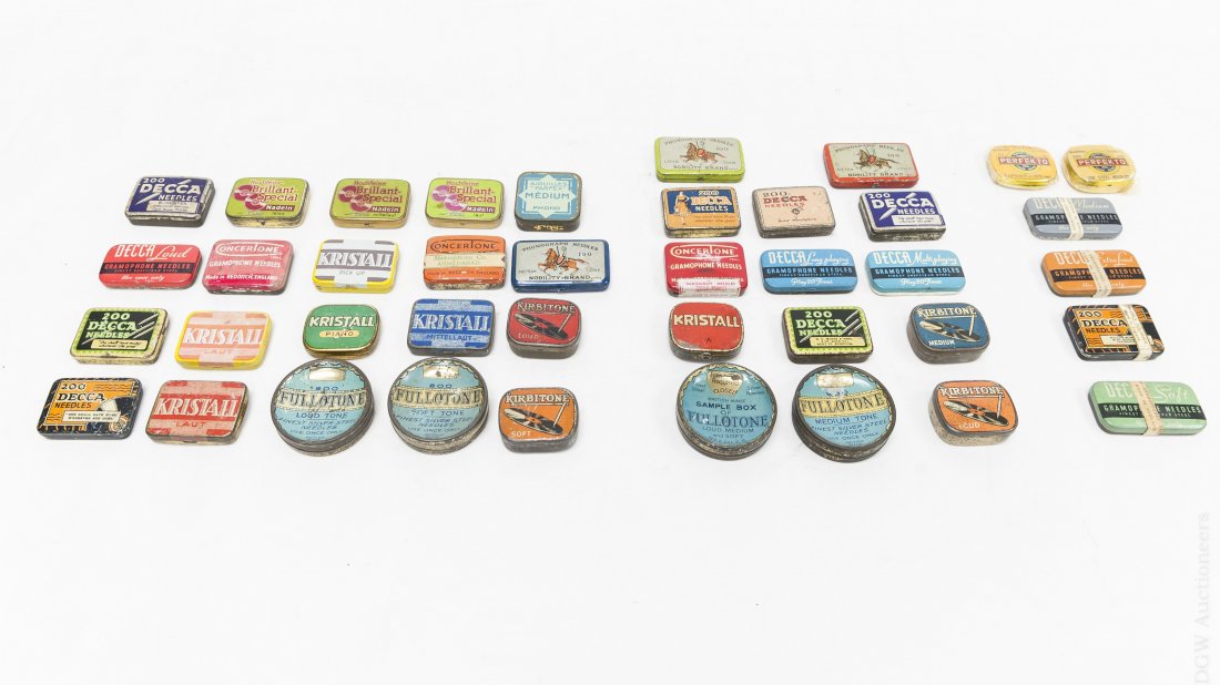 (40) Vintage Gramophone Needle Tins. (1 of 4)