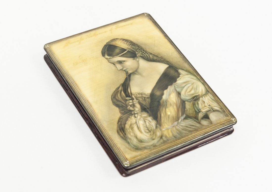 Russian Lacquer Rectangular Box. (1 of 10)