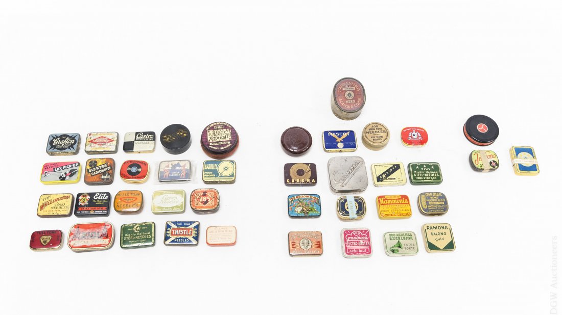 (40) Vintage Gramophone Needle Tins. (1 of 5)