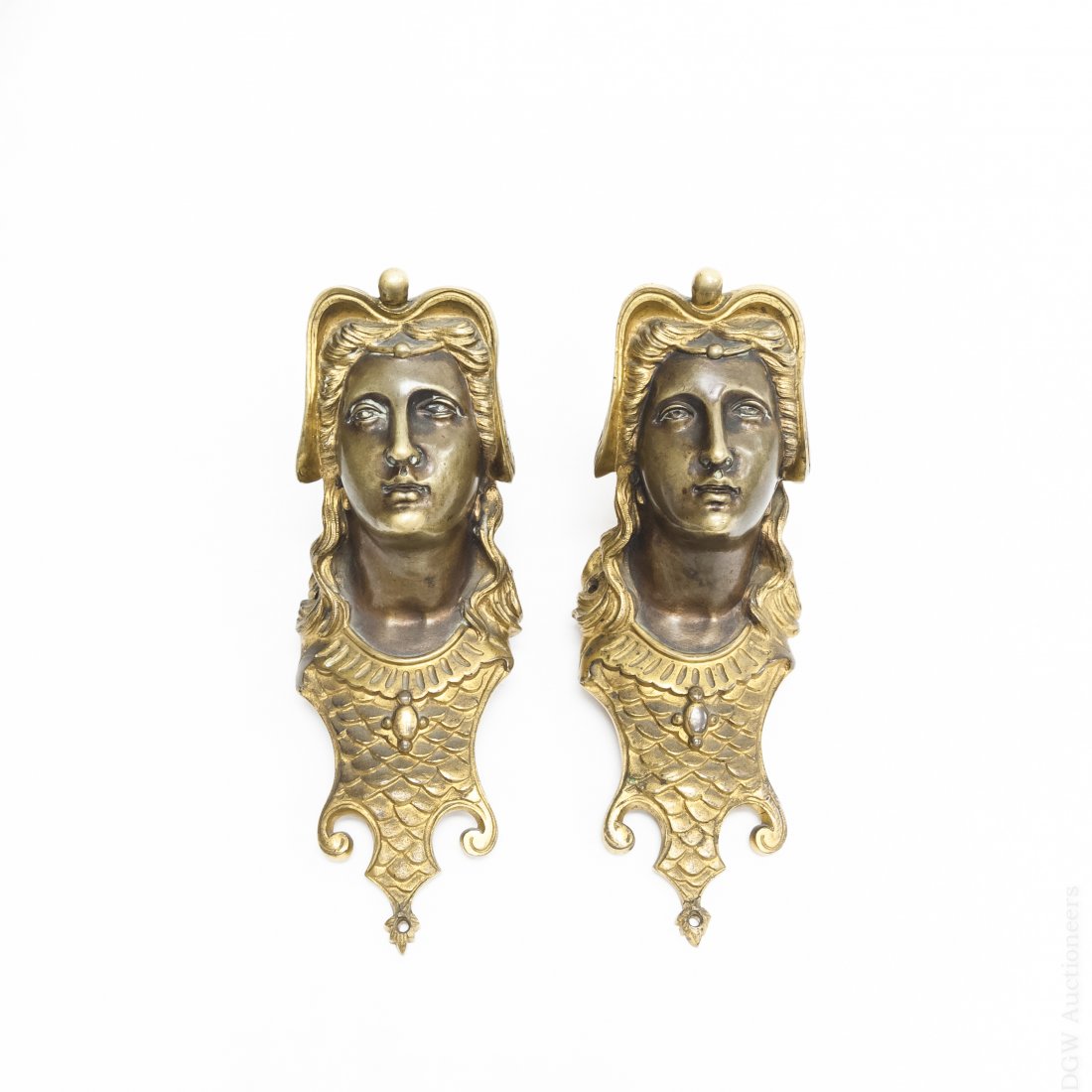 Pair of Early 20th C. Cast Bronze Finials. (1 of 5)