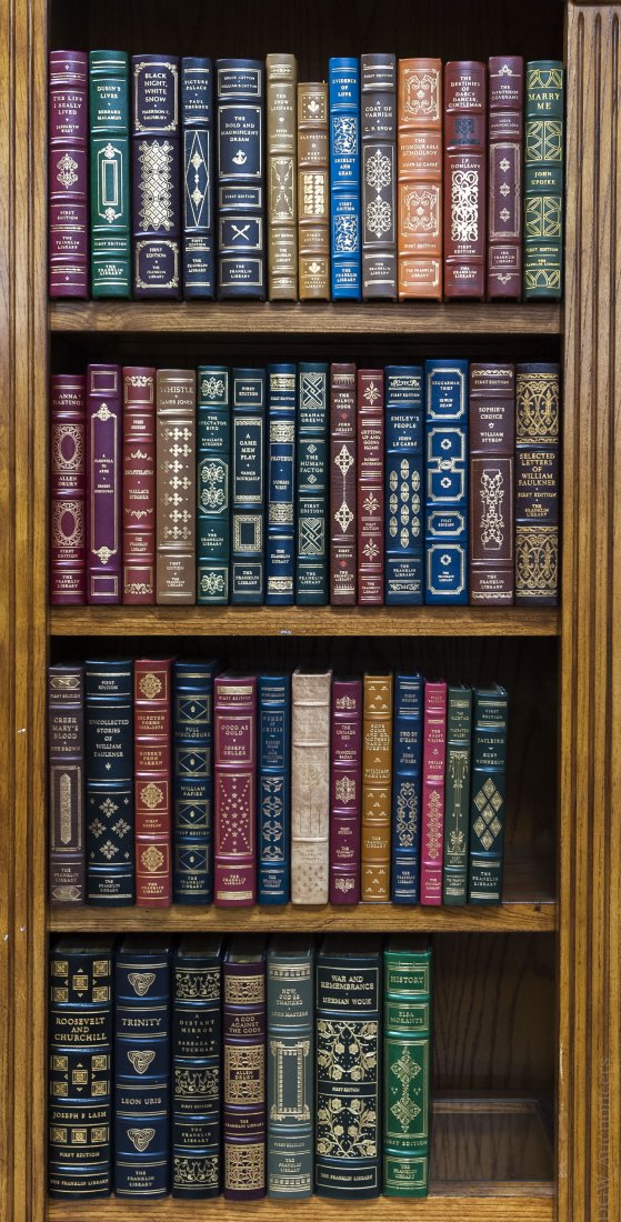 (47) Franklin Leather Bound First Edition Books. (1 of 5)