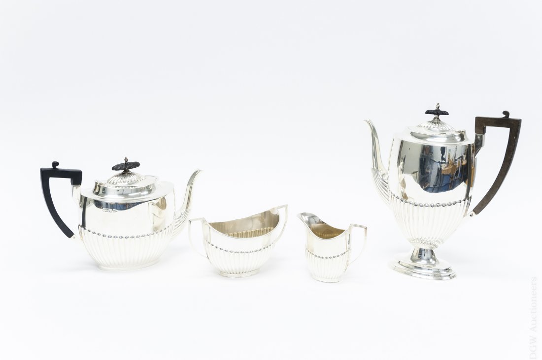 Sheffield Sterling Coffee & Tea Set. (1 of 8)