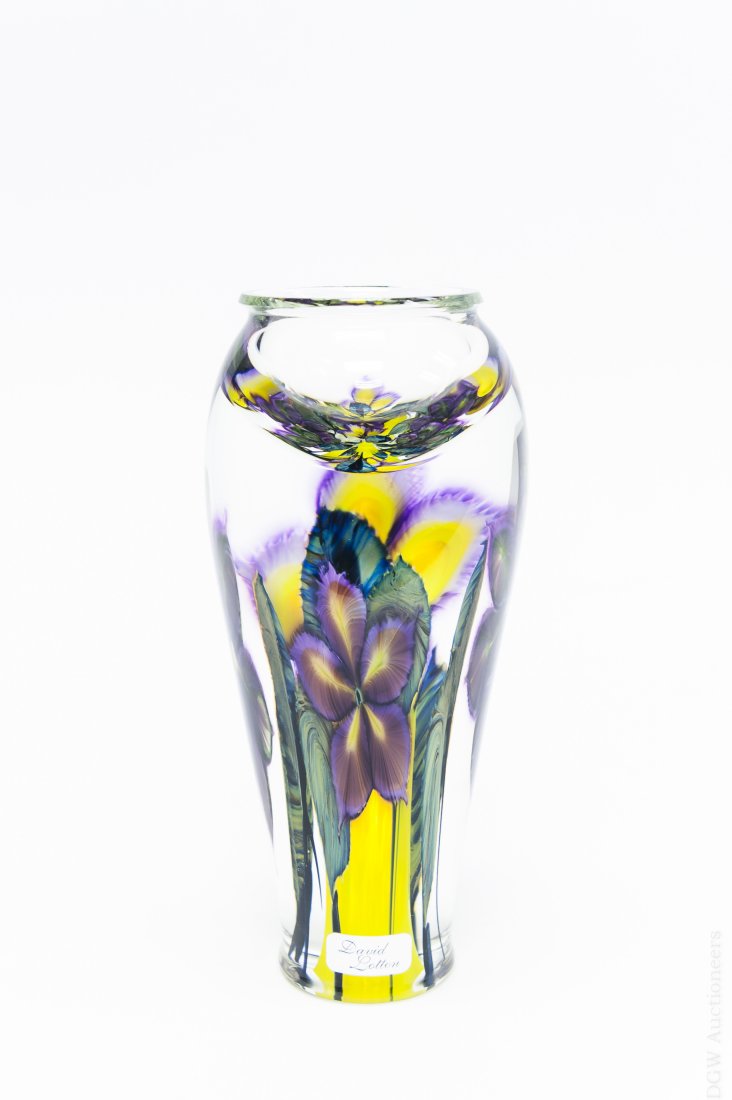 David Lotton 2003 Art Glass Vase. (1 of 7)