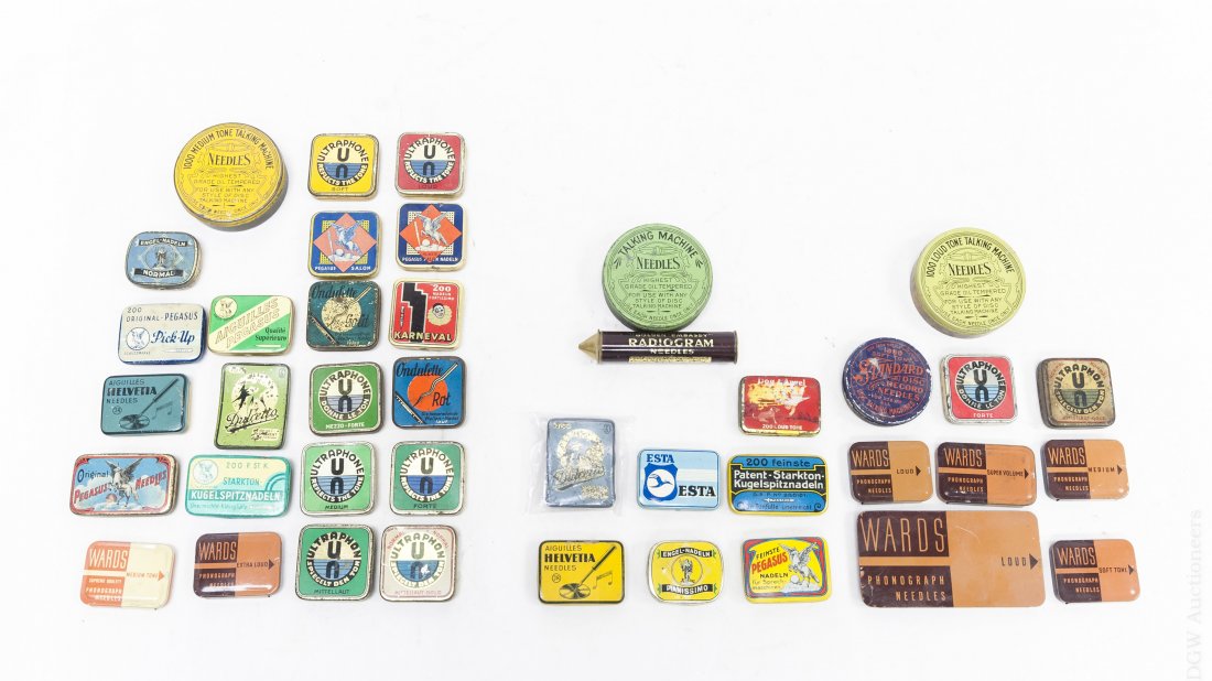 (40) Vintage Gramophone Needle Tins. (1 of 3)