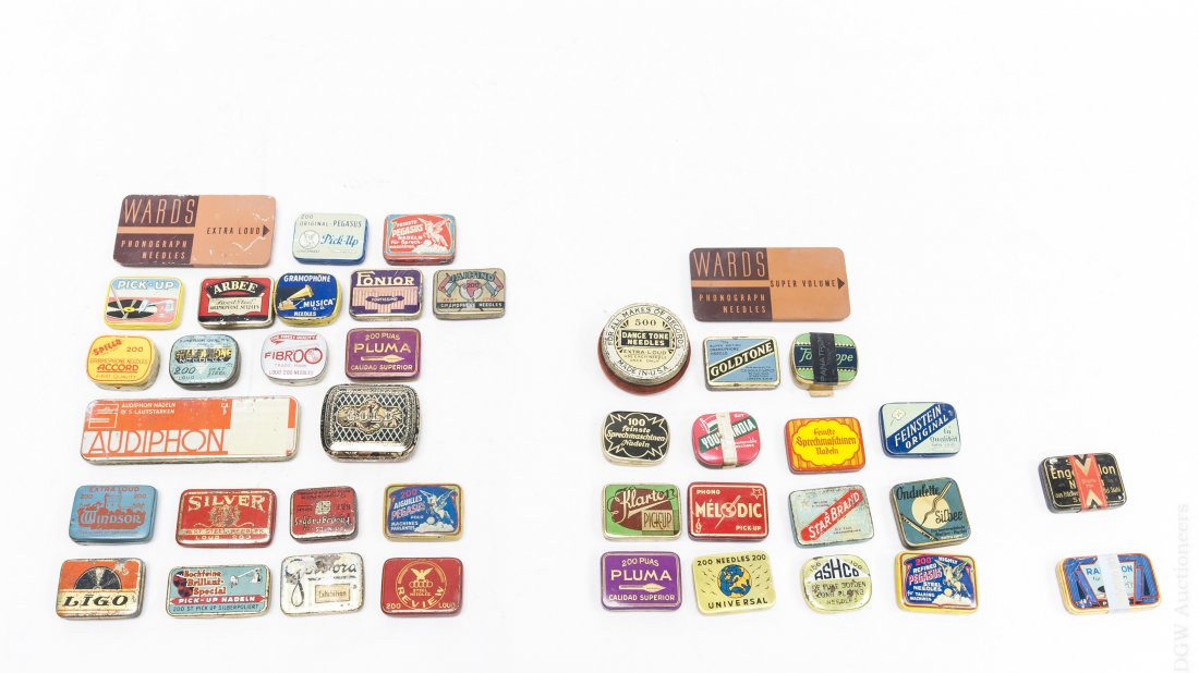 (40) Vintage Gramophone Needle Tins. (1 of 4)