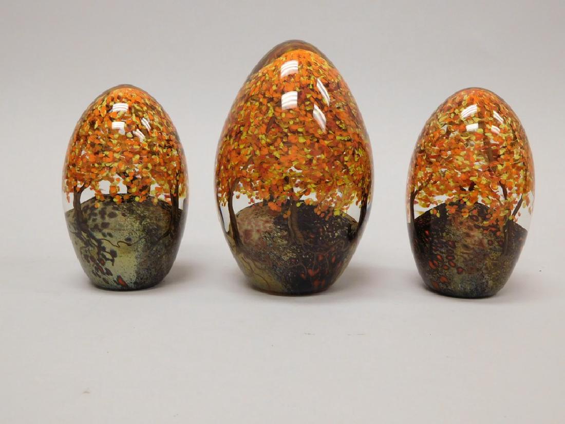 (3) Cathy Richardson Forest Seed Series Paperweights. (1 of 5)
