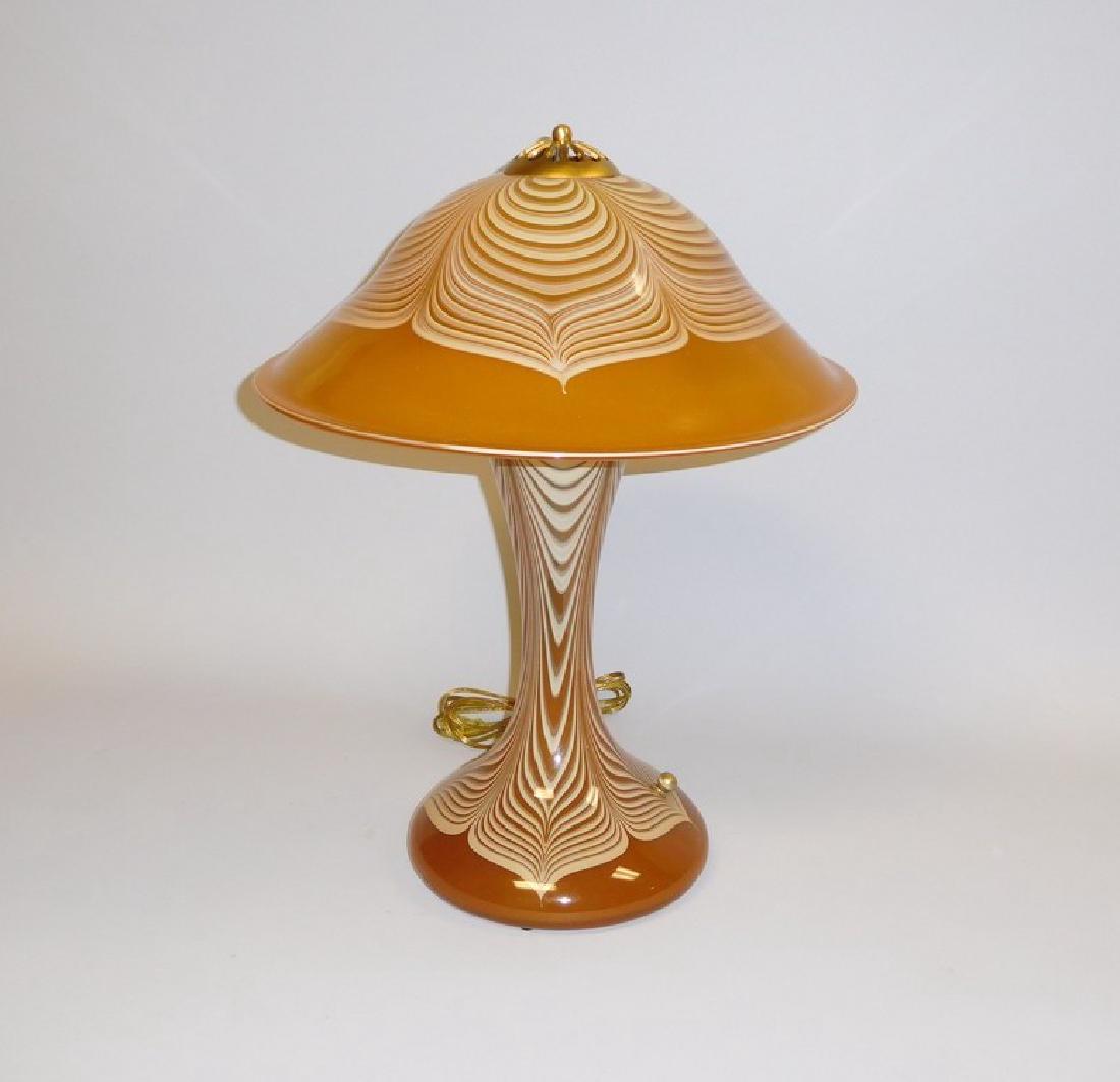 Abelman Art Glass Table Lamp. (1 of 4)