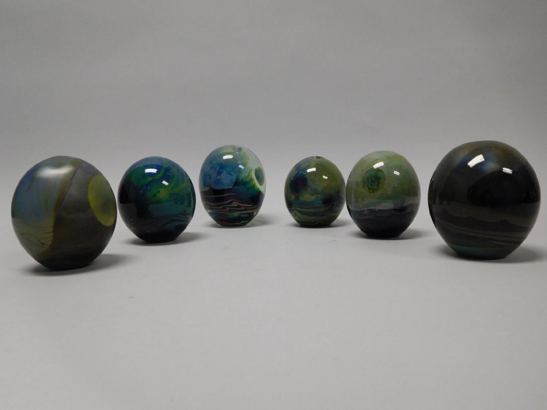 (6) John Lewis Moon Bottle Paperweight Vases. (1 of 1)