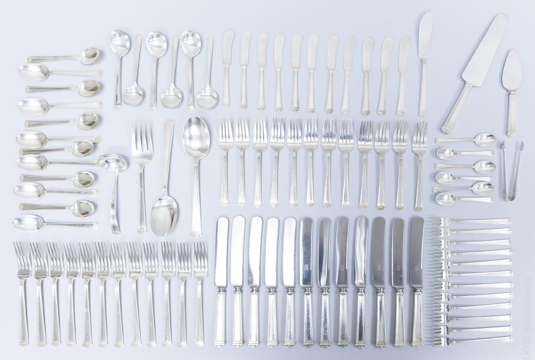 I.S. Co Sterling Silver Flatware Service. (1 of 10)