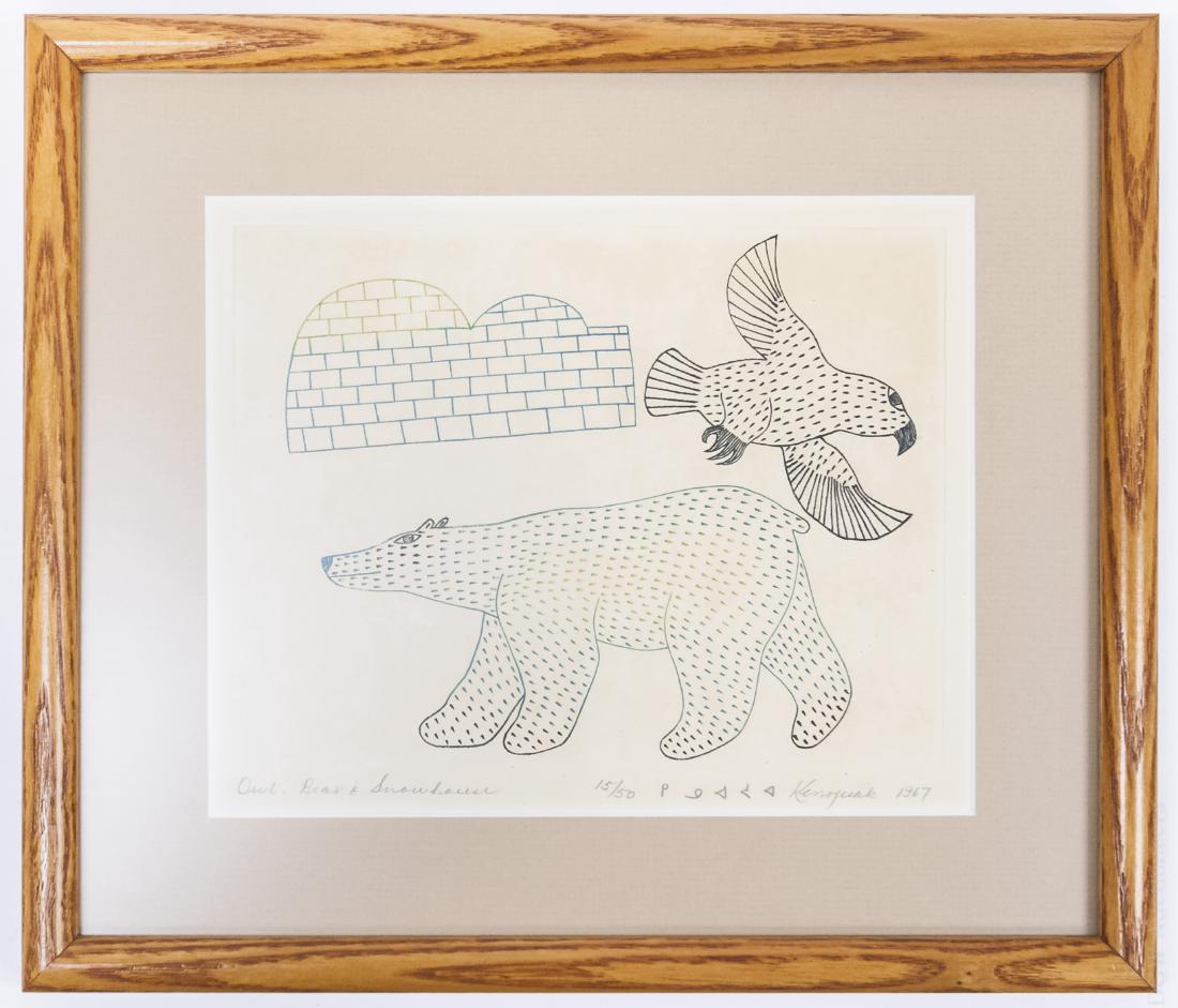 Ashevak Kenojuak Lithograph. (1 of 7)
