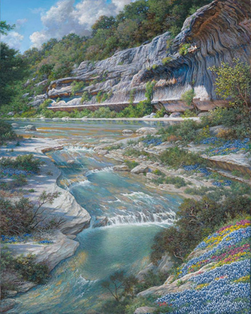 Bluebonnet Amphitheater ~ Larry Dyke: Bluebonnet Amphitheater ~ Larry Dyke ~ Dimensions: 30 X 24 ~ Giclee on Paper ~ Edition Size: 350 ~ Release Date: 11-2016