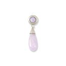 One Of A Kind  14k White Gold Lavender Jadeite Jade