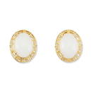 One Of A Kind  14k Yellow Gold White Jadeite Jade
