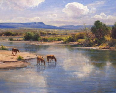 On the Little Colorado ~ Robert Peters: On the Little Colorado ~ Robert Peters ~ Dimensions: 11 x 14 ~ Giclee on Canvas ~ Edition Size: Open ~ Release Date: 7-2010