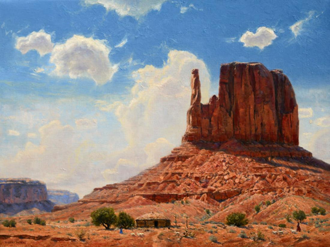 Dine' Bike'yah, The Peoples Land ~ Robert Peters: Dine' Bike'yah, The Peoples Land ~ Robert Peters ~ Dimensions: 12 x 16 ~ Giclee on Canvas ~ Edition Size: Open ~ Release Date: 4-2016