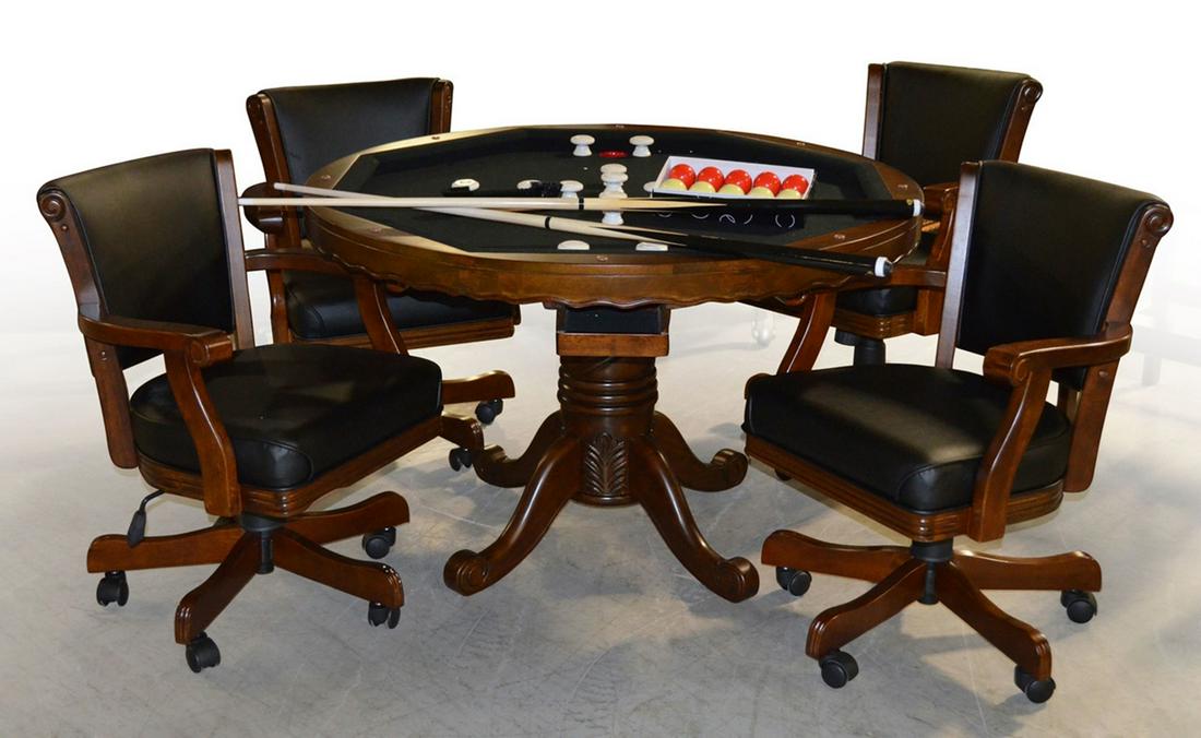 Maverick Bumper Pool Card Table Set of 5: Maverick Bumper Pool Card Table Set of 5 … This Maverick Bumper Pool Card Table Set of 5 is a popular multi functional gaming table set that combines a regular dining or card table function with rem