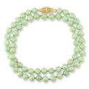 One Of A Kind  14k Yellow Gold Green Jadeite Jade Bead
