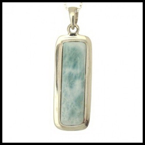 Rectangular Larimar