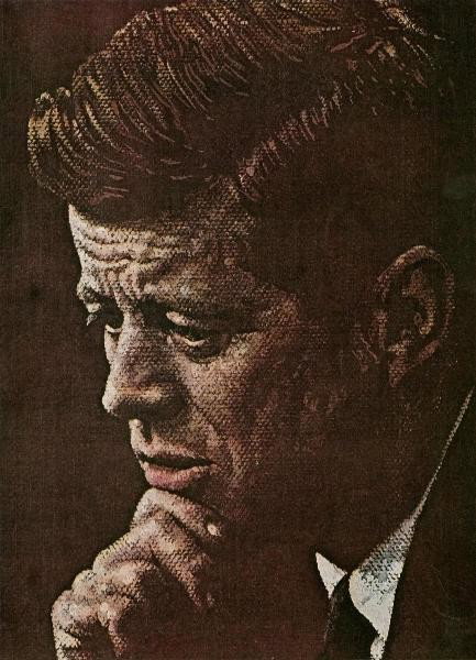 NORMAN ROCKWELL - "PORTRAIT OF JOHN F. KENNEDY": This Is A NORMAN ROCKWELL Giclee Titled "PORTRAIT OF JOHN F. KENNEDY" - Measuring - 15-7/8 x 22 This Giclée is high-resolution and of the highest quality, has a color permanence rating in excess of 1
