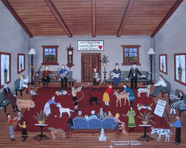 JANE WOOSTER SCOTT THE WAITING ROOM HAND SIGNED L: Jane Wooster Scott Limited Edition Hand Signed Lithograph Titled "The Waiting Room". This Is Pencil Hand Signed By Jane Wooster Scott. This Piece Is Numbered From An Edition Of 495. Image Size: 14" X 