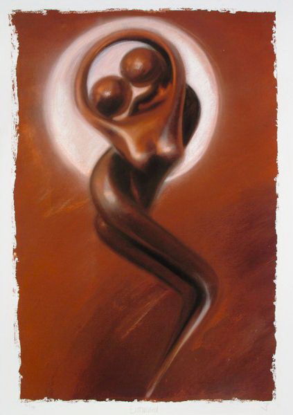 JENNINE PARKER ENTWINED HAND SIGNED LIMITED ED. G: Limited Edition Hand Signed Giclee By Jennine Parker Titled "ENTWINED" (2006). Medium: Giclee On Paper Signed And Numbered By The Artist. This Piece Is Numbered From An Edition Of 195. Paper Measures: