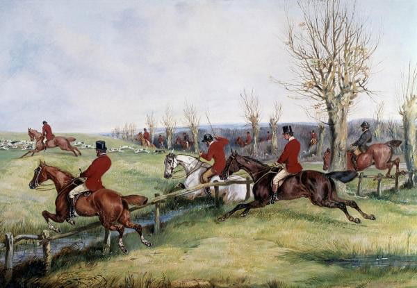 HENRY THOMAS ALKEN "GONE AWAY": This Is A HENRY THOMAS ALKEN Giclee Titled "GONE AWAY" - Measuring - 30 x 20 3/4 in.This Giclée is high-resolution and of the highest quality, has a color permanence rating in excess of 100 years. Pr