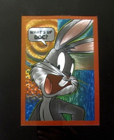 LOONEY TUNES BUGS BUNNY WHAT'S UP DOC? FRAMED FOI: This Is A Warner Bros Looney Tunes Framed Foil Art. This Fantastic Animation Features Bugs Bunny With His Famous Line "What's Up Doc?" As He Appeared In The 1970's Cartoons. This Beautifully Framed