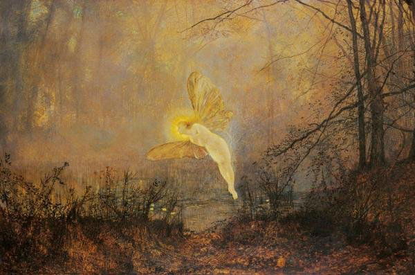 JOHN ATKINSON GRIMSHAW "MIDSUMMER NIGHT": JOHN ATKINSON GRIMSHAW"MIDSUMMER NIGHT"36 x 23 7/8 in. Printed on CANVAS This Giclée is high-resolution and of the highest quality, has a color permanence rating in excess of 100 years. Printed on Ca