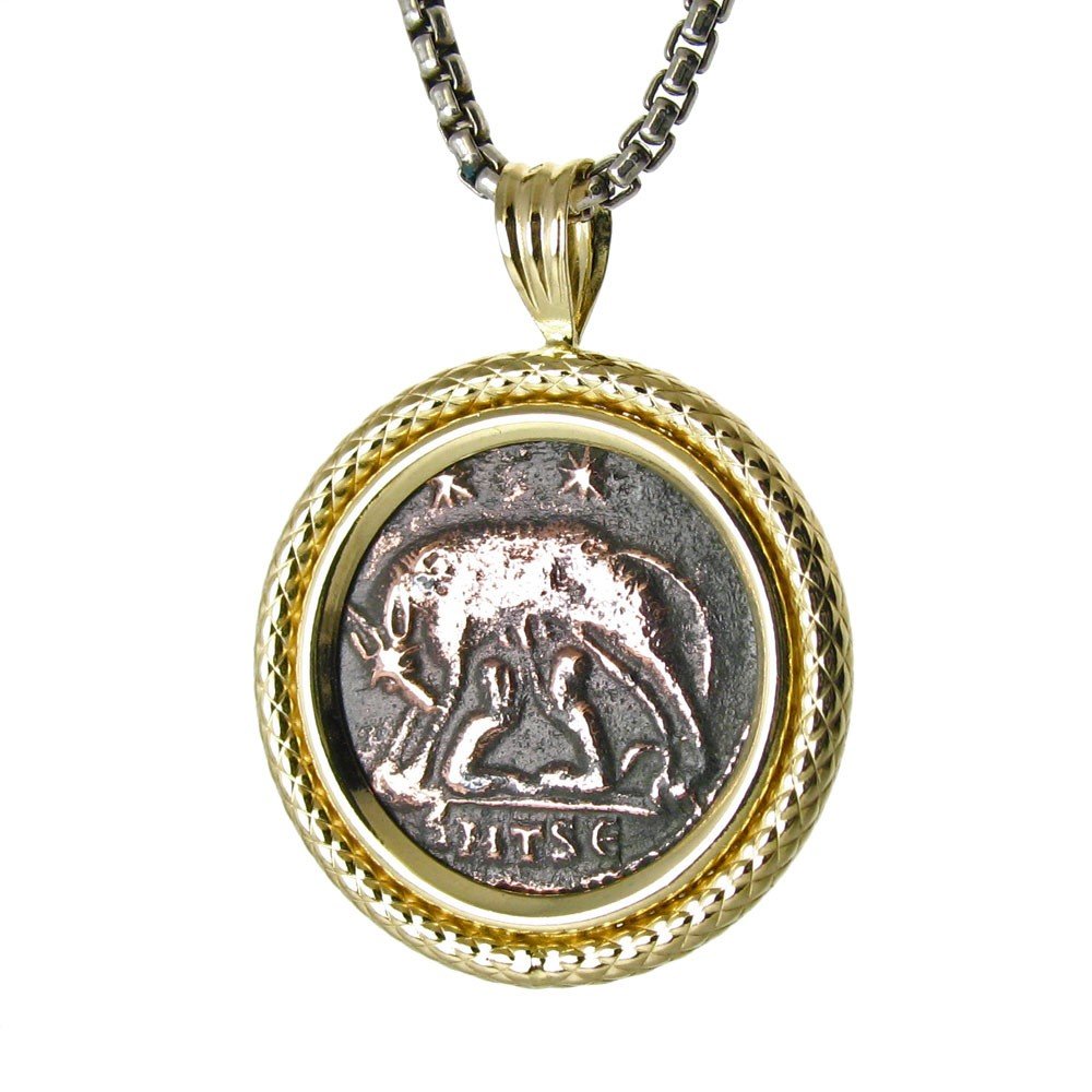 ROMULUS AND REMUS, FOUNDERS OF ROME: In Roman Mythology Amulius Left Her Newborn Twins To Die On The Bank Of The Tiber Riber, But They Were Saved When A She-Wolf Found And Raised Them. The Twins, Romulus And Remus, Became Shepherds And L