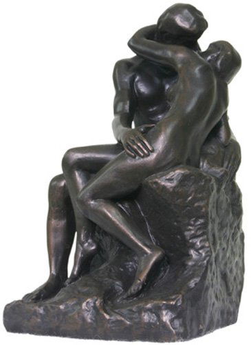 AUGUSTE RODIN THE KISS BRONZE STATUE: This Is A Bonded Bronze Sculpture Entitled The Kiss Statue (1879-89) By Auguste Rodin. This Is A Highly Collectible, Quality, Resin Sculpture With Hand-Painted Color Details, Bonded Bronze Finish. Gua