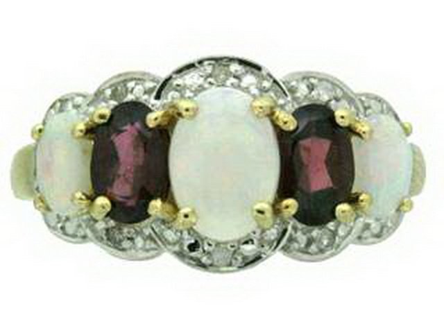 MULTI-GEM RING
